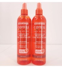 Cantu Comeback Curl Next Day Revitalizer Style Spray 2 Pack Shea Butter 12 Oz