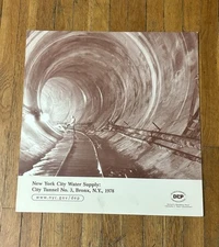 Vintage NYC Water Supply Tunnel Historic  NYC SUBWAY POSTER RARE