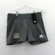 Adidas Shorts Womens Medium Ohio Bobcats Gray Aeroready Compression Volleyball