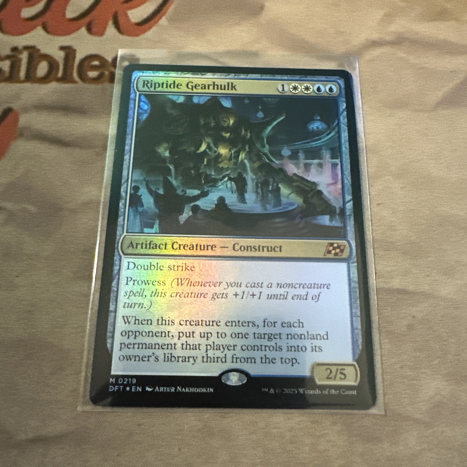 MTG Riptide Gearhulk Aetherdrift Foil #0219! Mythic