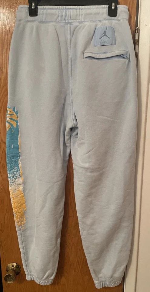 Jordan x Union LA Sweatpants 2.0 FLC Pant Psychic Blue Size S Drawstring Logo - Image 2 of 4