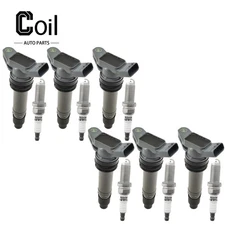 6pcs Ignition Coil and Spark Plug For XC70 Volvo L6 3.2L 2008-2015 880510A
