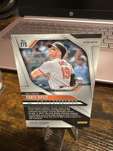 2025 Panini Prizm Baseball - Chris Davis #273 Ruby Wave Prizm - Picture 2 of 2