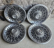 Vintage Chevy Monte Carlo 14" Wire Spoke Wheel Hubcaps Cover Replacement 1979-80