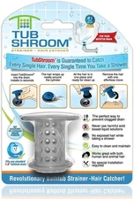 TubShroom the Revolutionary Tub Drain Protector Hair Catcher/Strainer/Snare,GRAY