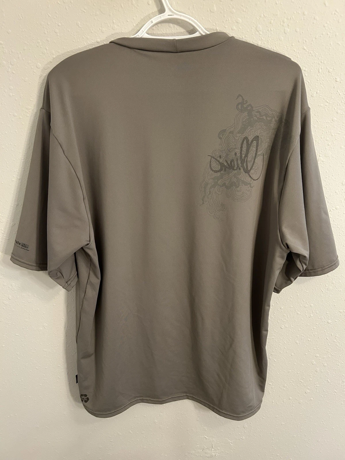 O'Neill Men's Size Large Gray/Green Short Sleeve T-Shirt UV Protection Graphic