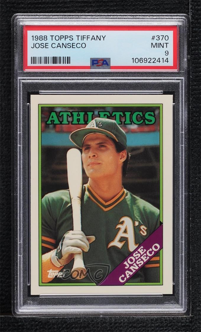 1988 Topps Collector's Edition (Tiffany) Jose Canseco #370 0nr3