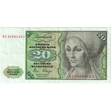 [#377019] Federal Republic of Germany, 20 Deutsche Mark, 1980-01-02, EF