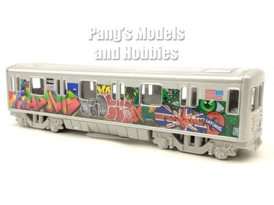 7 Inch New York City Subway Car ''Latinos'' Graffiti 1/128 Scale Diecast Model