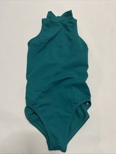 Weissman Dancewear Mock Neck Cross-Strap Leotard Dance Uniform Child IC 7-8 