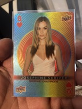2022 UD Goodwin Champions Playing Cards #QUEEN-HEARTS Josephine Skriver - Model