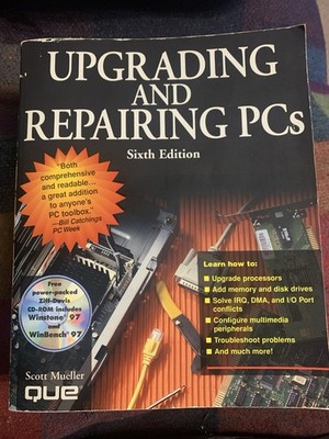 Upgrading and Repairing PCS by Scott Mueller Paperback 1996 Vintage PC Book