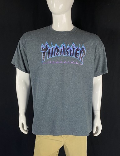 Camiseta Thrasher Magazine Gris Logo Frontal, Grado A, Para Hombre Talla XL - Imagen 5 de 6
