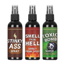 3pcs Fart Spray Mister Fart Prank Pooter Stink Bottle Smell Bomb Prank Gag Joke