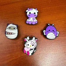 Croc Style Shoe Charms Squish and Cows