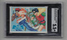 1966 Batman Blue Bat Card #27B Pasting The Painter Graded 5.