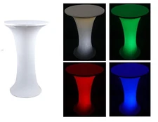 ELIMINATOR Decor Cocktail Table Club Pub Scene Highboy w/White Scrim+Carry Bag