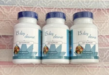 3 - 15-Day Cleanse Gut Support Senna, Cascara Sagrada & Psyllium Husk 30 Caps