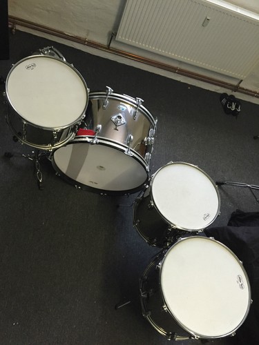 ORIG. LUDWIG L8264 DUNNETT BONHAM STAINLESS STEEL ZEPPELIN DRUM 26, 15, 16, 18 ! - Bild 8 von 11