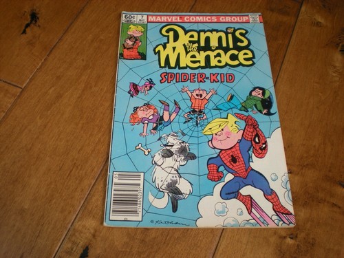DENNIS THE MENACE #7 (1982) Marvel Comics 'Spider-Kid Cover' Combined Shipping