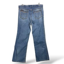 Vintage Levi's Movin' On Blue Tab Mens Denim Jeans Measure 34 x 29.5 Flare Boot