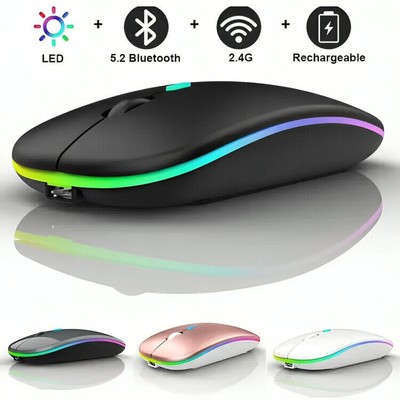 PC Maus Kabellos USB Wireless Mouse Computer Notebook Laptop Funkmaus Aufladbar