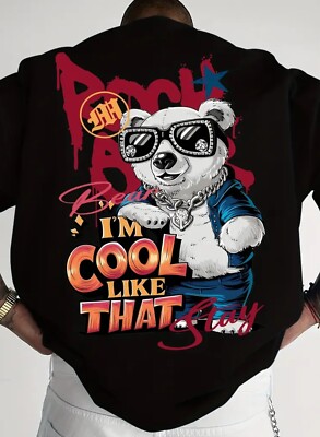 I m cool like that Bear Herren Oversize Shirt Bär Motiv Style bis 5XL