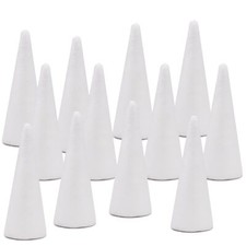 12 Pack Foam Tree Cones Polystyrene Cone 2.75x7.87 Inch for Christmas Project...