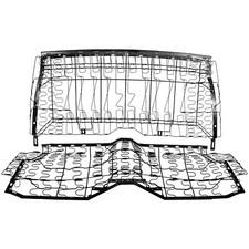 1967 1968 1969 Camaro Rear Seat Spring Frame Set Wide Bottom Back