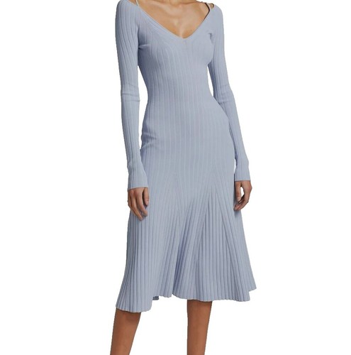 White Mark Naarah Embroidered Sweater Dress Medium
