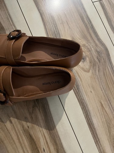 Diana Ferrari Cabernet Dark Tan Natural Heel Leather Heel - Size 9/40 - Picture 13 of 14