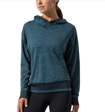 Mondetta Women's Ultra Soft Pullover Hoodie, Teal Melange Green XS 2