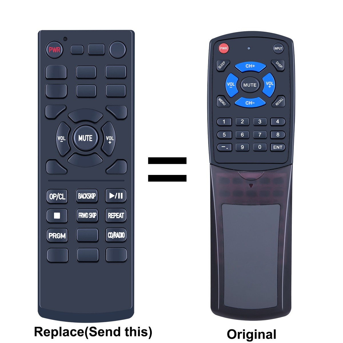 Replace Remote Control For Crosley Wurlitzer Jukebox models CR16
