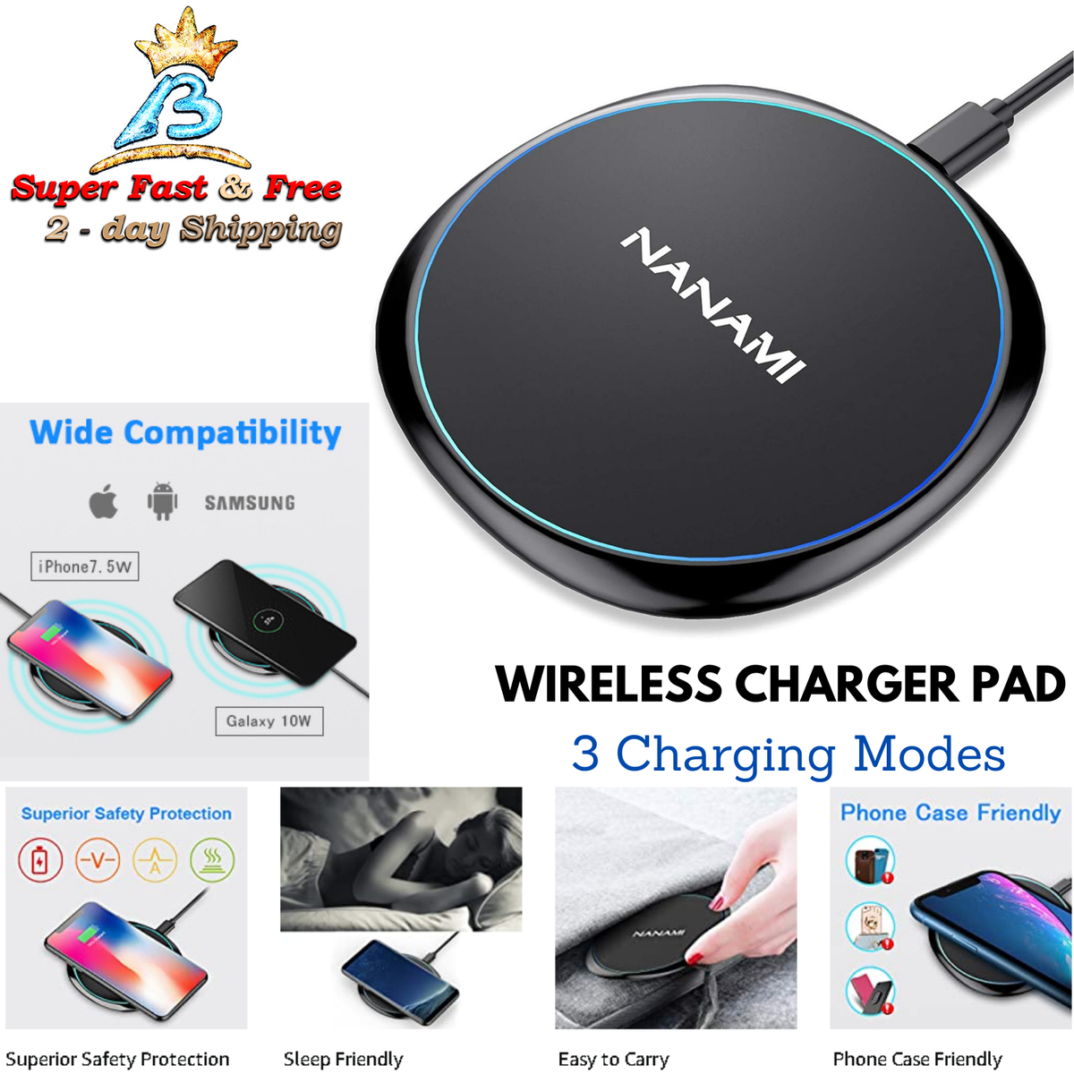 Amazon Cargador Inalambrico Para Samsung S8 Plus Cargador