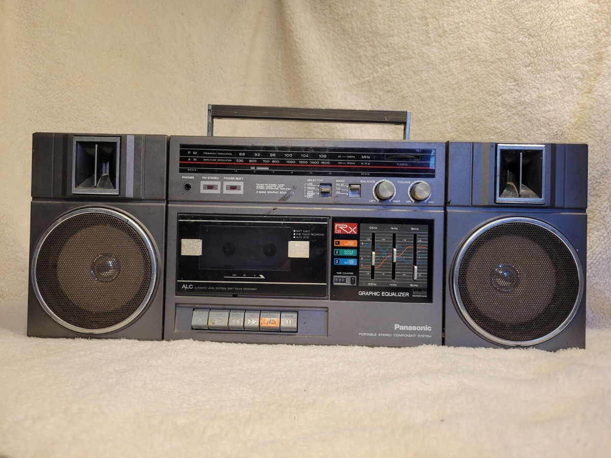 Vintage Panasonic RX-C39 Portable Stereo 80s BoomBox AM/FM Works