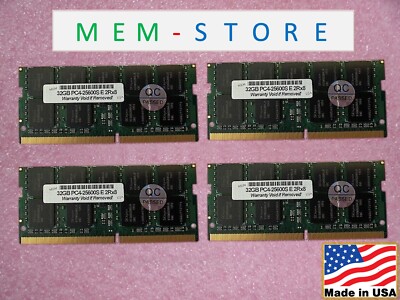 128GB 4x32GB DDR4-3200 ECC SODIMM RAM for ASRock Server Motherboard E3C256D4I-2T