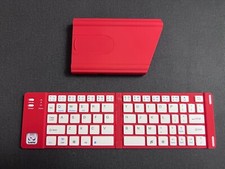 Used iWerkz Folding Bluetooth Keyboard With Case - Red