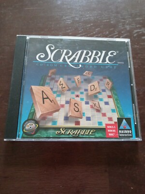 SCRABBLE CD-ROM CROSSWORD GAME - 1996 HASBRO Opened. 