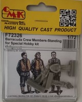 MW22 Cmk F72326 Barracuda Crew Members - Standing (3 Fig.) 1/72 Figure
