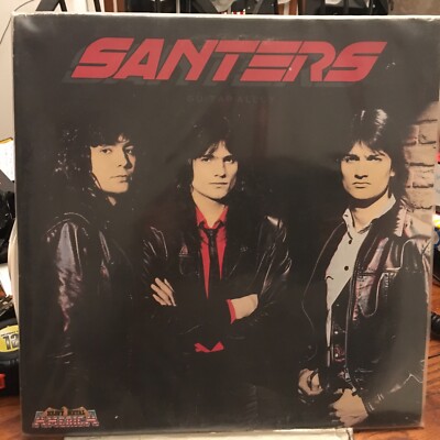 SANTERS LP GUITAR ALLEY 1984 UK PRESS  EX/EX Produced by Rik Emmett Hard Rock