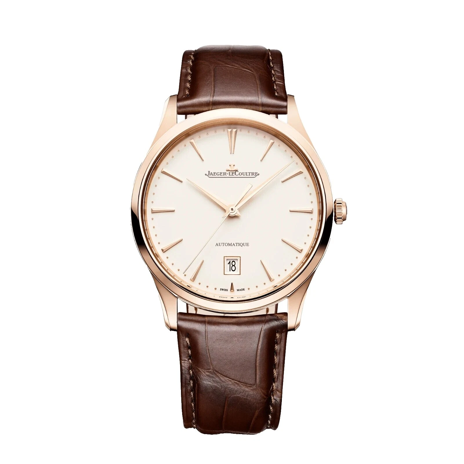 Jaeger-LeCoultre Leather Band Luxury Wristwatches