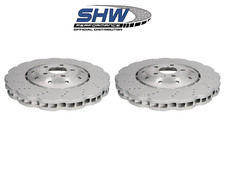 SHW FRONT WAVE DRILLED BRAKE DISCS FOR AUDI RS6 RS7 4G0615301E 4G0615301AH 390MM