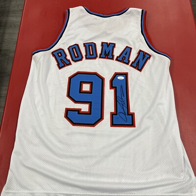 Dennis Rodman Custom Signed Jersey #91 NBA Basketball Chicago