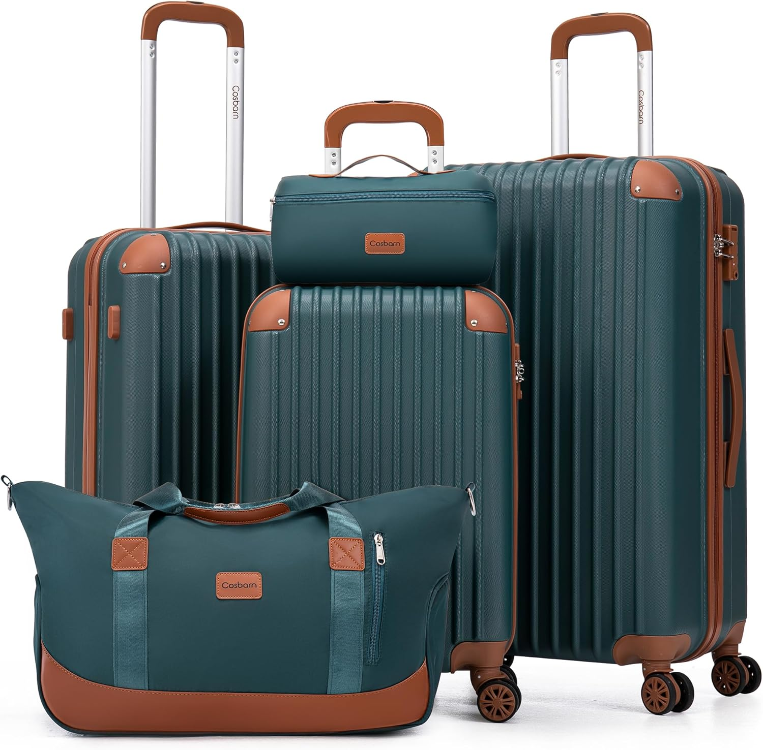Luggage Sets 5 Piece Suitcases with Wheels, Suitcase Set ABS Hard Case Luggage w