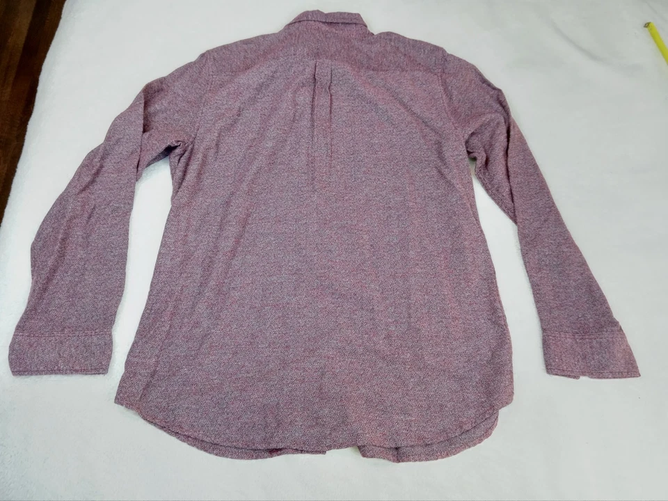 Camisa On The Byas Manga Larga Hombre Talla Grande Granate Pacsun Tropical Bolsillo Palma Foto 3 de 4