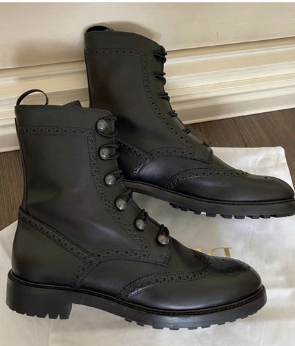 $2k Dior Black Brogue Leather Diorunit 