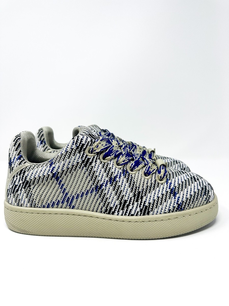 Burberry Men's Check Knit Low Top Sneakers 9 US / 42 EU $890