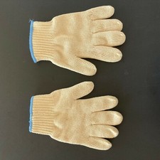 Knit Tuff Glove Gloves Cream with Blue Trim One Size Fits Most - Fits Large