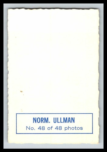 1970-71 OPC O-PEE-CHEE DECKLE EDGE # 48 NORM ULLMAN 24871 - Picture 2 of 2