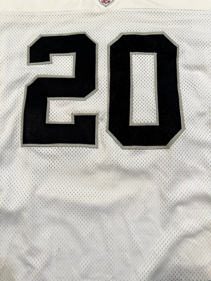 Camiseta blanca Reebok NFL Oakland Raiders Darren McFadden #20 talla 48 Foto 2 de 4